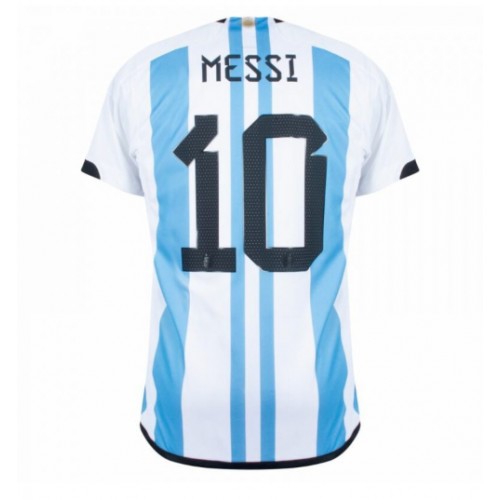Maillot de foot Argentine Lionel Messi #10 Domicile Monde 2022 Manches Courte